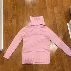 Diane Von Furstenberg Pink Turtleneck Sweater